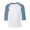 BELLA+CANVAS 3200Y Youth Three-Quarter Sleeve Baseball Tee