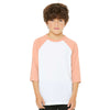 BELLA+CANVAS 3200Y Youth Three-Quarter Sleeve Baseball Tee