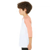 BELLA+CANVAS 3200Y Youth Three-Quarter Sleeve Baseball Tee