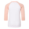 BELLA+CANVAS 3200Y Youth Three-Quarter Sleeve Baseball Tee