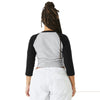 BELLA+CANVAS 1200 Women’s Micro Rib 3/4 Raglan Baby Tee