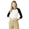 BELLA+CANVAS 1200 Women’s Micro Rib 3/4 Raglan Baby Tee