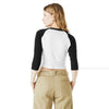 BELLA+CANVAS 1200 Women’s Micro Rib 3/4 Raglan Baby Tee