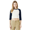 BELLA+CANVAS 1200 Women’s Micro Rib 3/4 Raglan Baby Tee