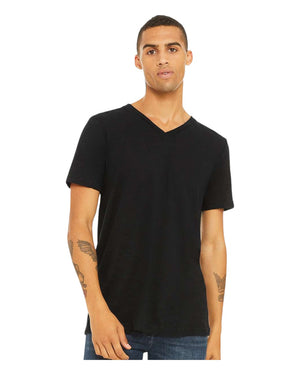 BELLA+CANVAS 3655 Unisex Textured Jersey V-Neck Tee - 