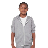 BELLA+CANVAS 3739Y Youth Sponge Fleece Full-Zip Hoodie