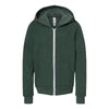 BELLA+CANVAS 3739Y Youth Sponge Fleece Full-Zip Hoodie