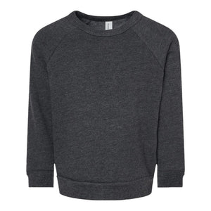 BELLA+CANVAS 3901T Toddler Sponge Fleece Raglan Sweatshirt - 