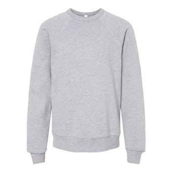 BELLA+CANVAS 3901Y Youth Sponge Fleece Crewneck Sweatshirt