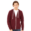 BELLA+CANVAS 3909 Unisex Triblend Sponge Fleece Full-Zip Hoodie