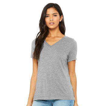 BELLA + CANVAS 6405CVC Women's Relaxed Heather CVC V-Neck Tee