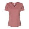 BELLA + CANVAS 6405CVC Women's Relaxed Heather CVC V-Neck Tee