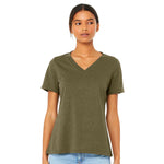 BELLA + CANVAS 6405CVC Women's Relaxed Heather CVC V-Neck Tee