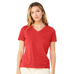BELLA + CANVAS 6405CVC Women's Relaxed Heather CVC V-Neck Tee