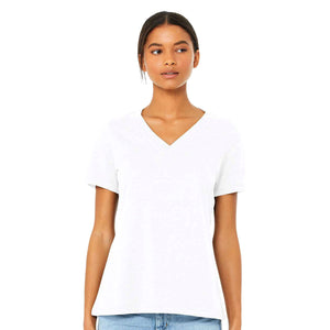 BELLA + CANVAS 6405CVC Women's Relaxed Heather CVC V-Neck Tee - 