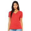 BELLA + CANVAS 6415 Women’s Relaxed Triblend Short Sleeve V-Neck Tee
