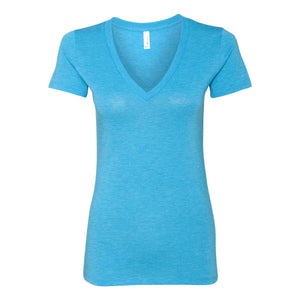 BELLA + CANVAS 8435 Women's Triblend Deep V-Neck Tee - 