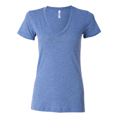 BELLA + CANVAS 8435 Women's Triblend Deep V-Neck Tee - 