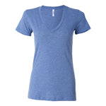 BELLA + CANVAS 8435 Women's Triblend Deep V-Neck Tee
