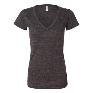 BELLA + CANVAS 8435 Women's Triblend Deep V-Neck Tee - 