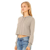 BELLA + CANVAS 8512 Women’s Triblend Crop Long Sleeve Hoodie