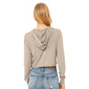 BELLA + CANVAS 8512 Women’s Triblend Crop Long Sleeve Hoodie