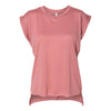 BELLA + CANVAS 8804 Women's Flowy Rolled Cuffs Muscle Tee