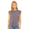 BELLA + CANVAS 8804 Women's Flowy Rolled Cuffs Muscle Tee