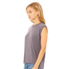 BELLA + CANVAS 8804 Women's Flowy Rolled Cuffs Muscle Tee