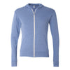 BELLA+CANVAS 3939 Unisex Triblend Lightweight Full-Zip Hooded Long Sleeve Tee