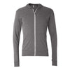 BELLA+CANVAS 3939 Unisex Triblend Lightweight Full-Zip Hooded Long Sleeve Tee