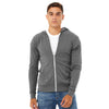 BELLA+CANVAS 3939 Unisex Triblend Lightweight Full-Zip Hooded Long Sleeve Tee