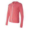 BELLA+CANVAS 3939 Unisex Triblend Lightweight Full-Zip Hooded Long Sleeve Tee