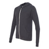 BELLA+CANVAS 3939 Unisex Triblend Lightweight Full-Zip Hooded Long Sleeve Tee