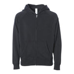 Independent Trading Co PRM10TSBZ Toddler Lightweight Special Blend Raglan Zip Hood