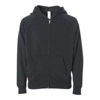 Independent Trading Co PRM10TSBZ Toddler Lightweight Special Blend Raglan Zip Hood
