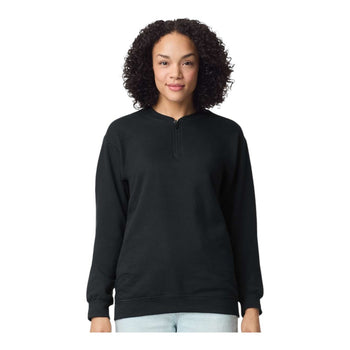 Gildan SF008 Unisex Softstyle Midweight 1/4 Zip Sweatshirt