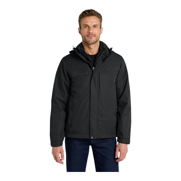 Port Authority J302 Herringbone 3-in-1 Parka