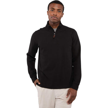 Elevate TM18312 Men's HUDSON Eco Knit Quarter Zip Ribbed Sweater
