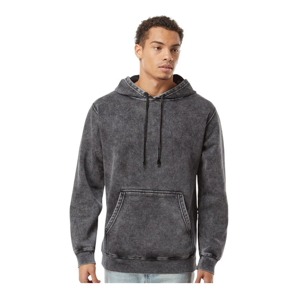 Independent Trading Co PRM4500MW Unisex Midweight Mineral Wash Hooded Sweatshirt