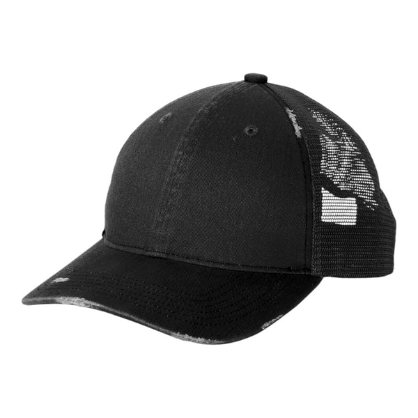 Port Authority C600 Distressed Mesh Back Cap