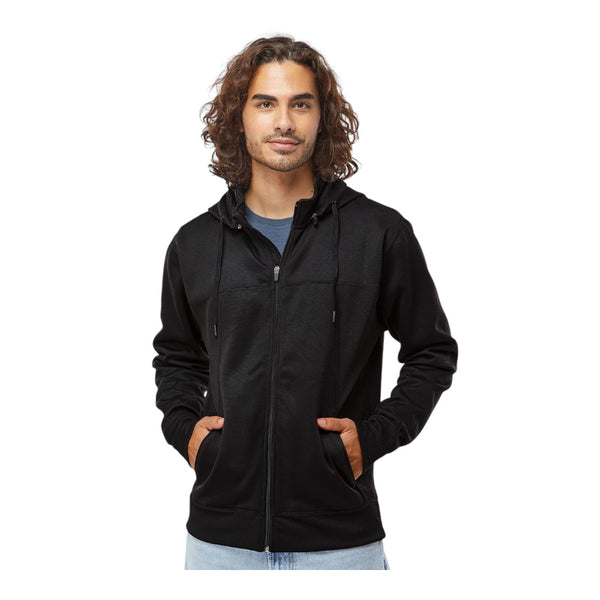 Independent Trading Co EXP80PTZ Unisex Poly-Tech Full-Zip Hooded Sweatshirt