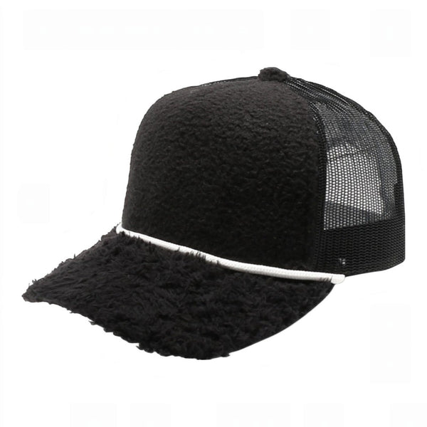 PITBULL FLC10 5 Panel Fleece PV Plush Rope Meshback
