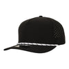 10 10 Hats R615 Black 5 Panel Rope Hat