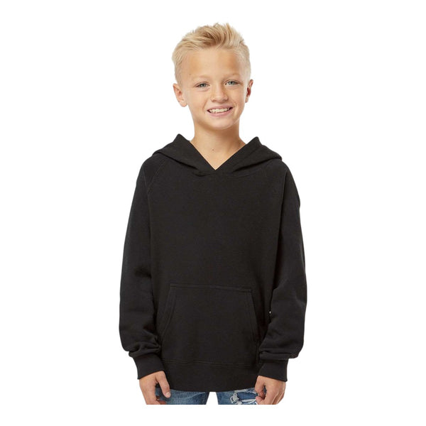 Independent Trading Co PRM15YSB Youth Lightweight Special Blend Raglan Hooded Sweatshirt