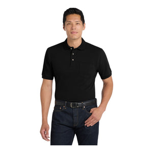 Port Authority K420P Heavyweight Cotton Pique Polo with Pocket - 