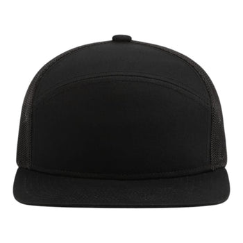 Pacific Headwear P787 6-Panel Arch Trucker Snapback Cap