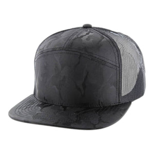 Kamel 707 7 Panel Nylon Camo Trucker Hat 707 Series - 