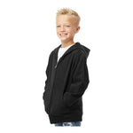 Independent Trading Co SS4001YZ Youth Midweight Full-Zip Hooded Sweatshirt
