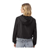 Independent Trading Co EXP64CRP Women's Lightweight Quarter-Zip Pullover Crop Windbreaker